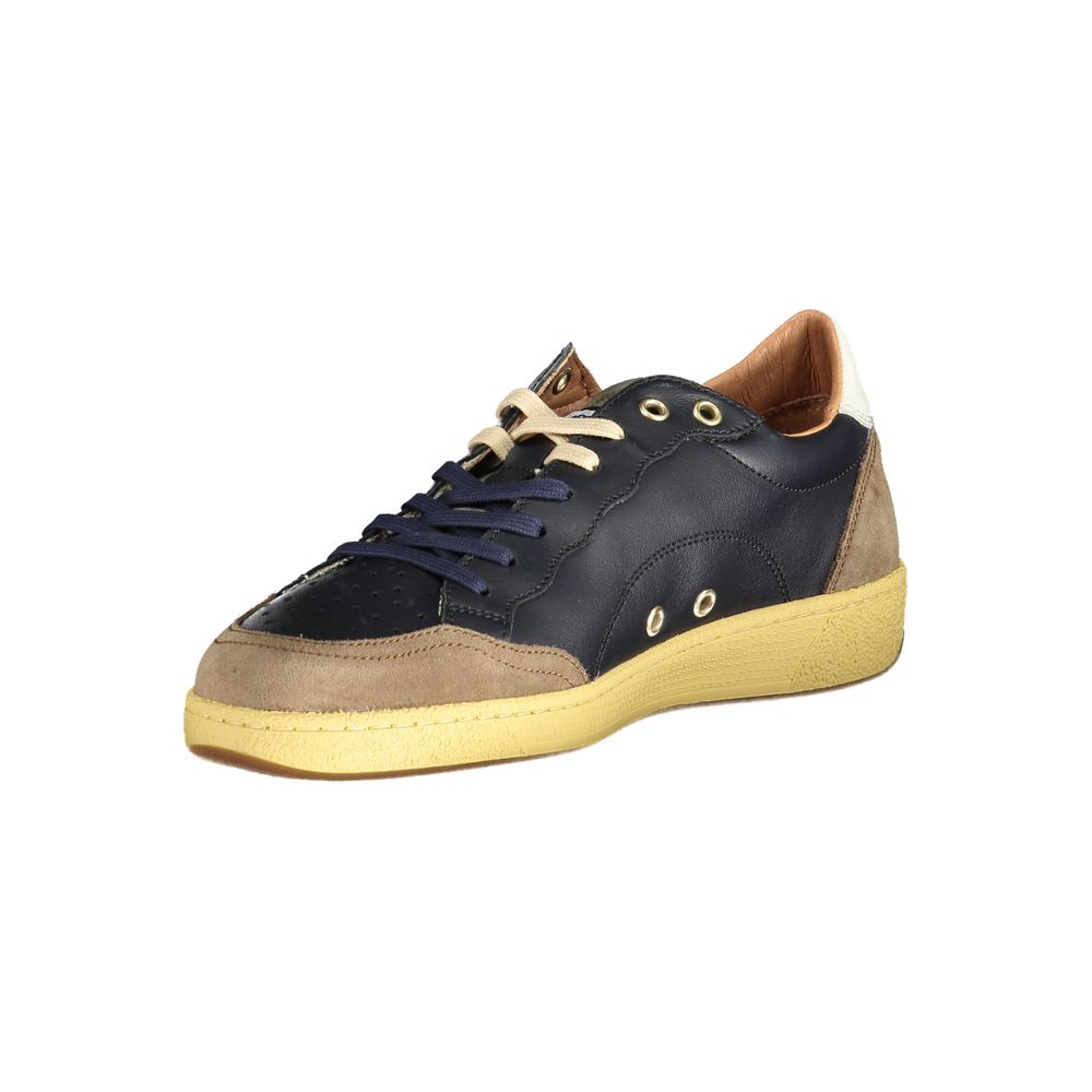Blauwbruine polyester sneaker