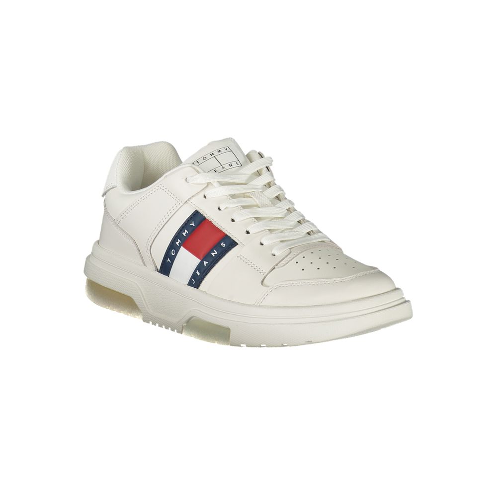 Tommy Hilfiger Witte Leren Dames Sneaker