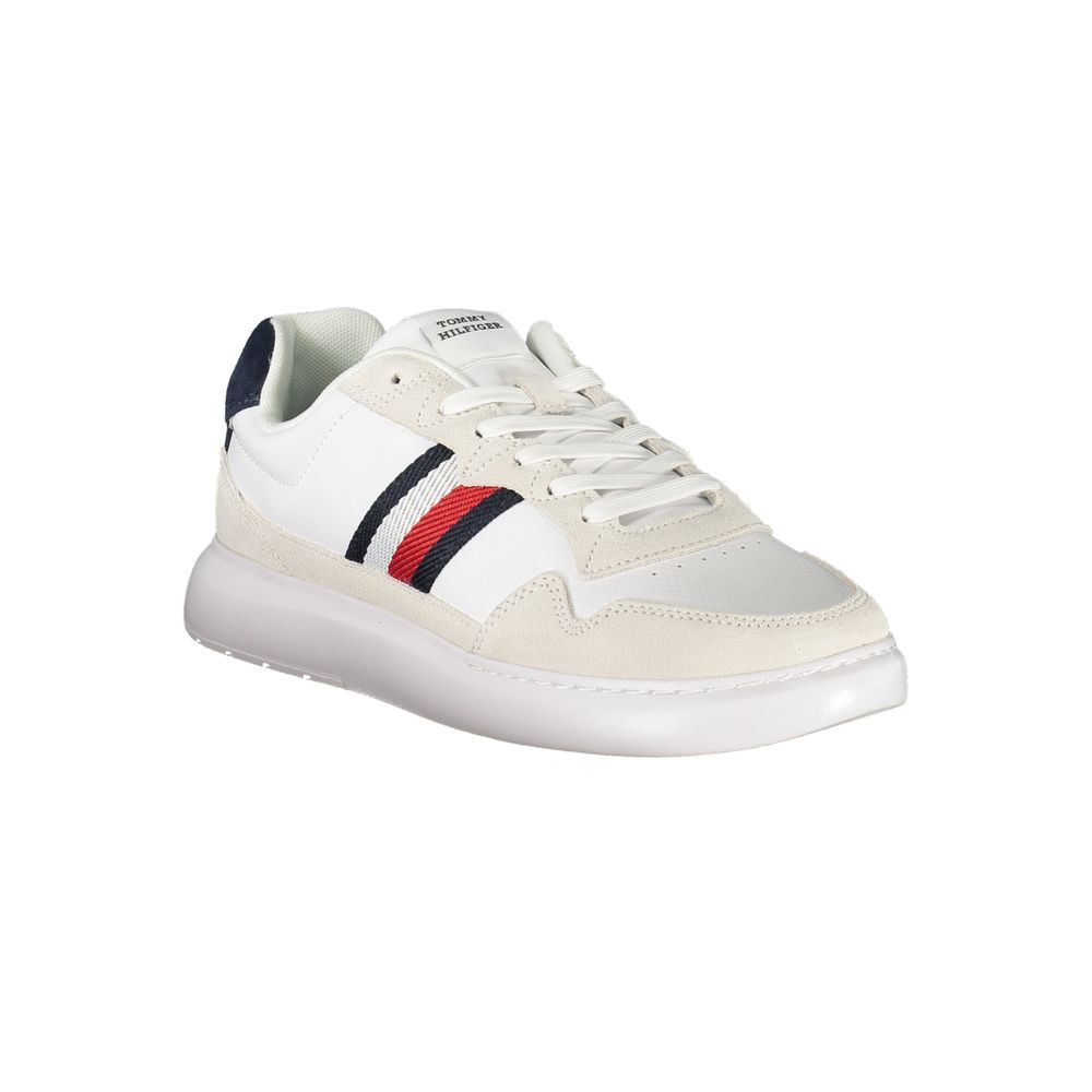 Tommy Hilfiger witte leren herensneaker