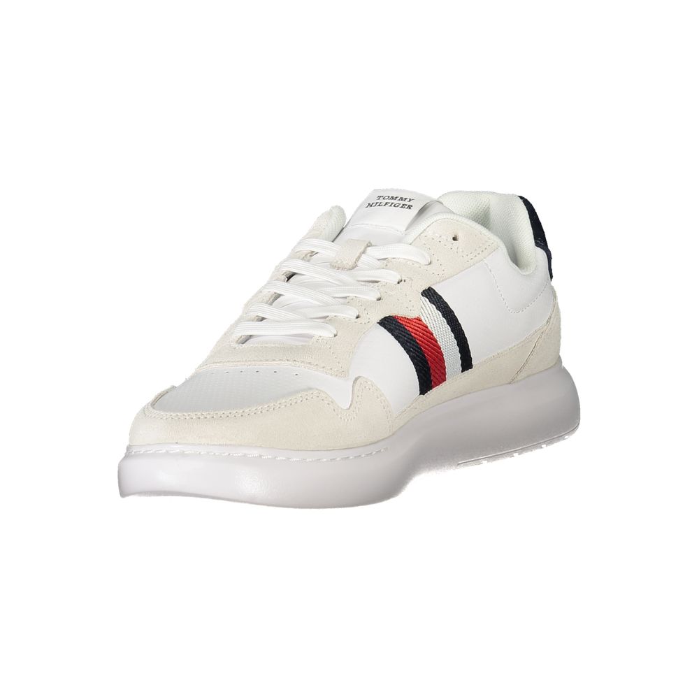 Tommy Hilfiger witte leren herensneaker