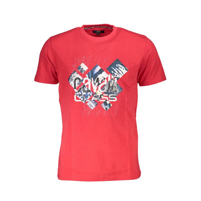 T-shirt Cavalli Class en coton rouge pour homme
