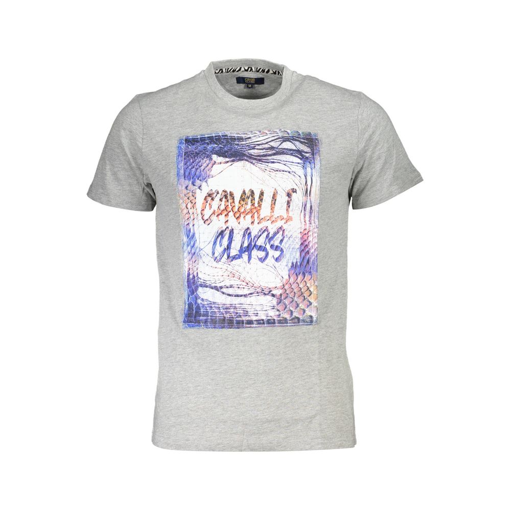Cavalli Class Bruin Katoenen Heren T-shirt
