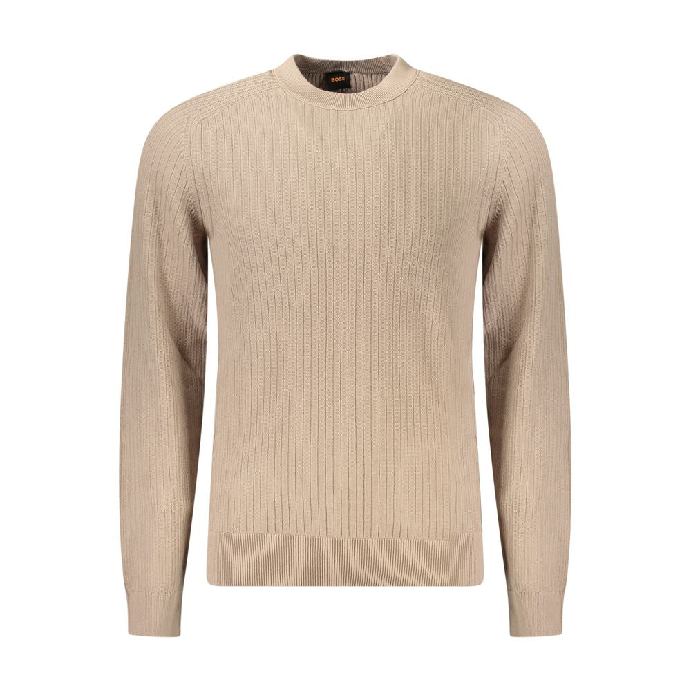 Hugo Boss Beige Katoenen Herentrui