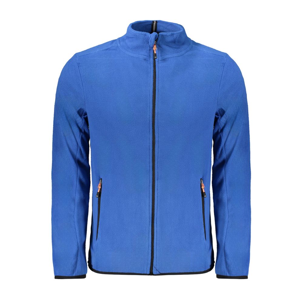Pull homme bleu en polyester Norvège 1963