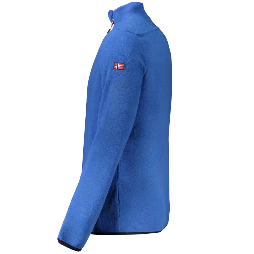 Pull homme bleu en polyester Norvège 1963