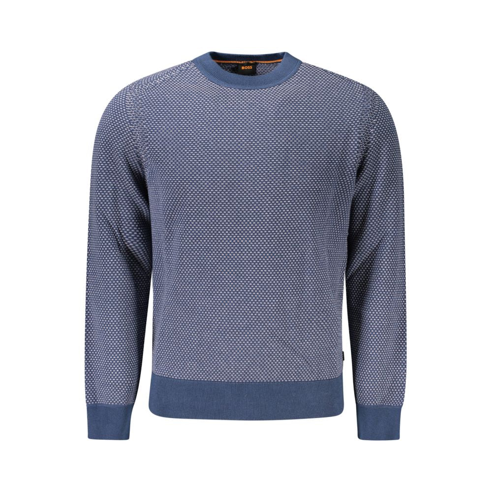 Pull Hugo Boss en coton bleu pour homme