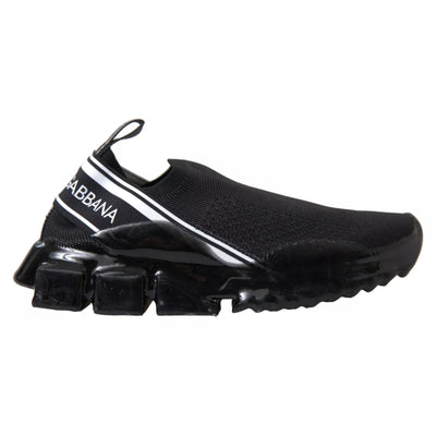 Dolce & Gabbana Black Sorrento Slip On Low Top Sneakers