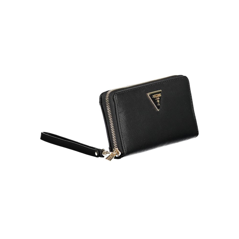 Portefeuille Guess Jeans en polyéthylène noir pour femme