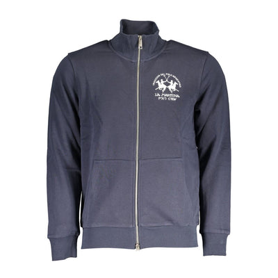 Pull homme en coton bleu La Martina