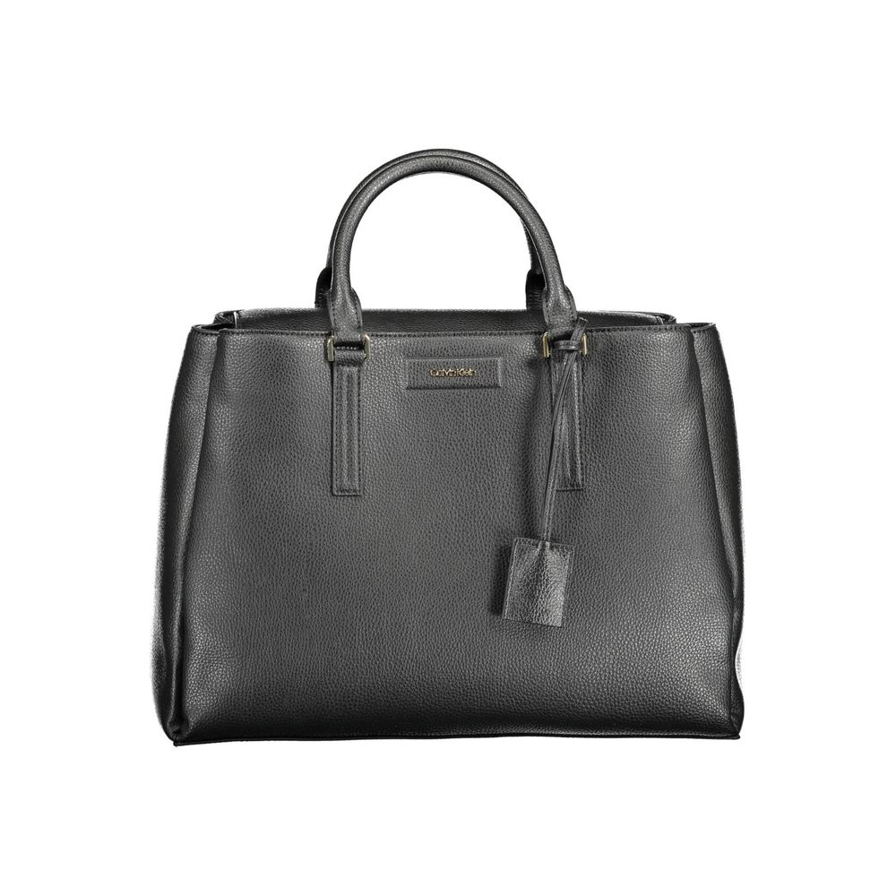 Sac à main Calvin Klein noir en polyester recyclé pour femme