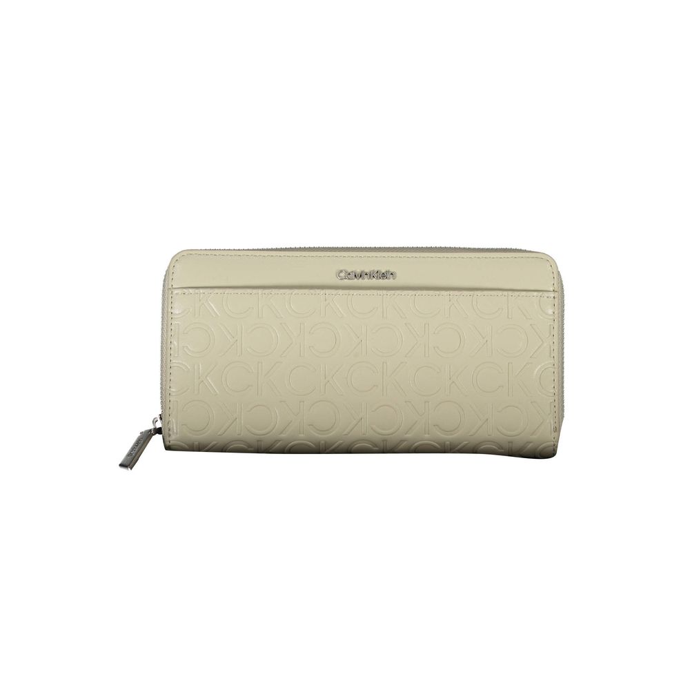 Calvin Klein Beige Polyethyleen Dames Portemonnee