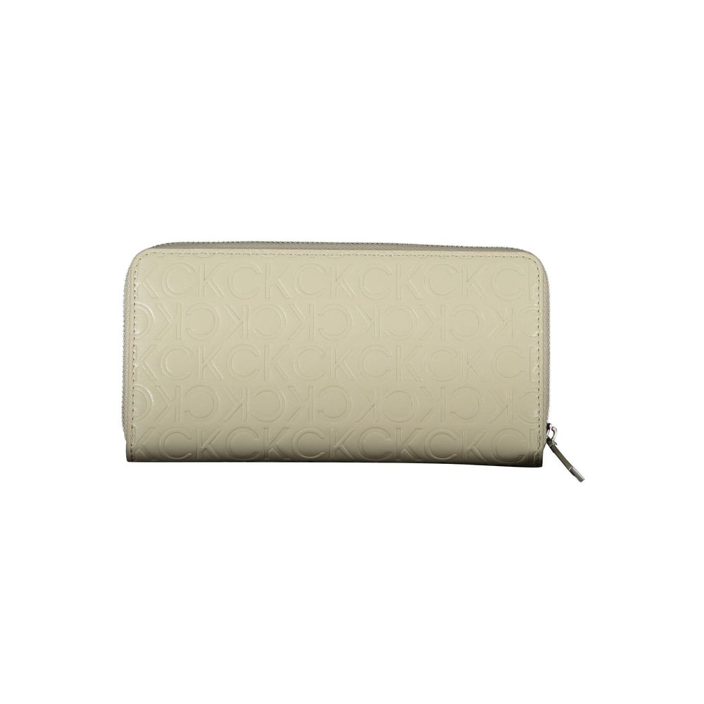 Calvin Klein Beige Polyethyleen Dames Portemonnee