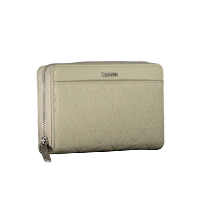 Calvin Klein Beige Polyethyleen Dames Portemonnee