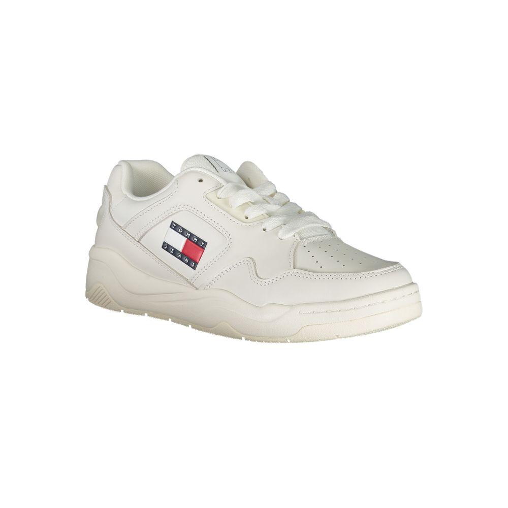 Tommy Hilfiger witte polyester sneaker