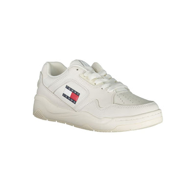Tommy Hilfiger witte polyester sneaker