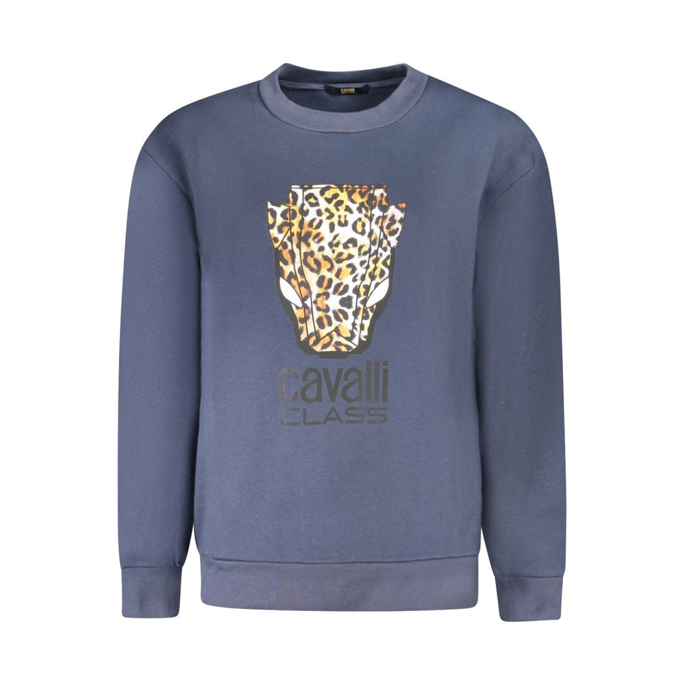 Pull Cavalli Class en coton bleu pour femme