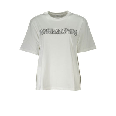 Patrizia Pepe wit katoenen dames T-shirt