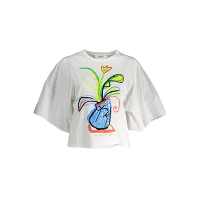 Haut en coton blanc Desigual pour femme