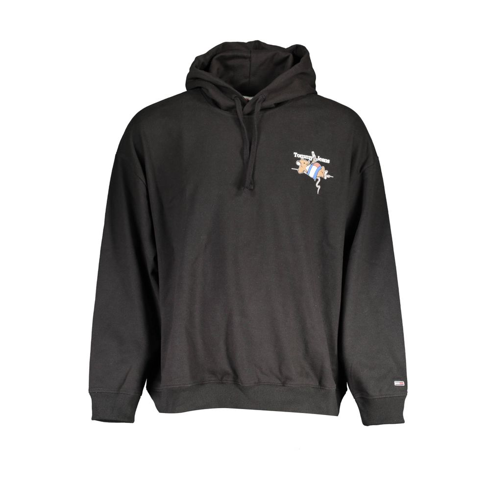 Pull Tommy Hilfiger en coton noir pour homme