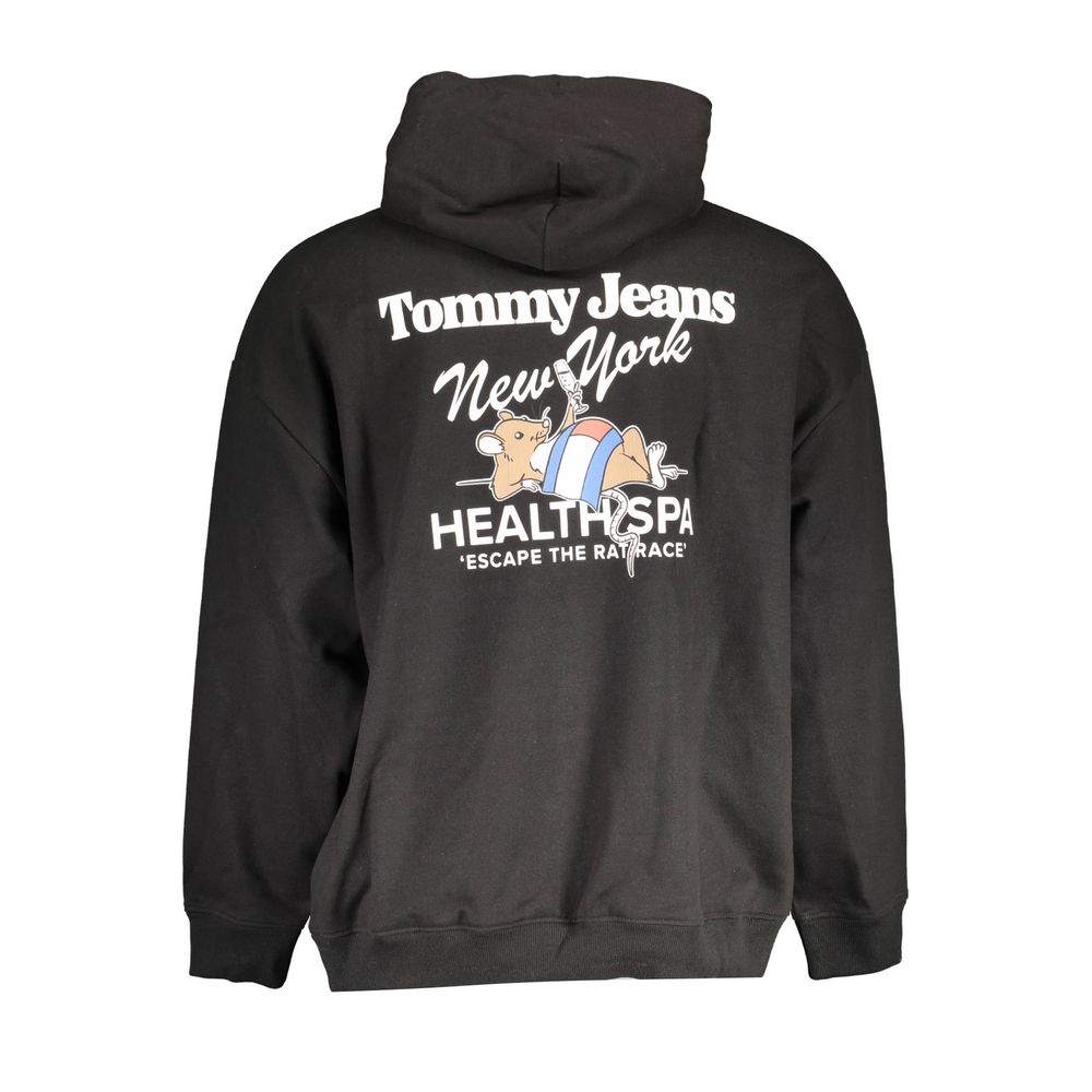 Pull Tommy Hilfiger en coton noir pour homme