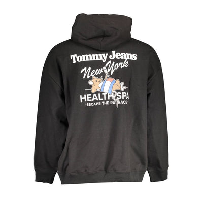 Pull Tommy Hilfiger en coton noir pour homme