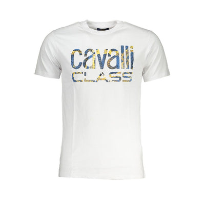 T-shirt en coton blanc Cavalli Class