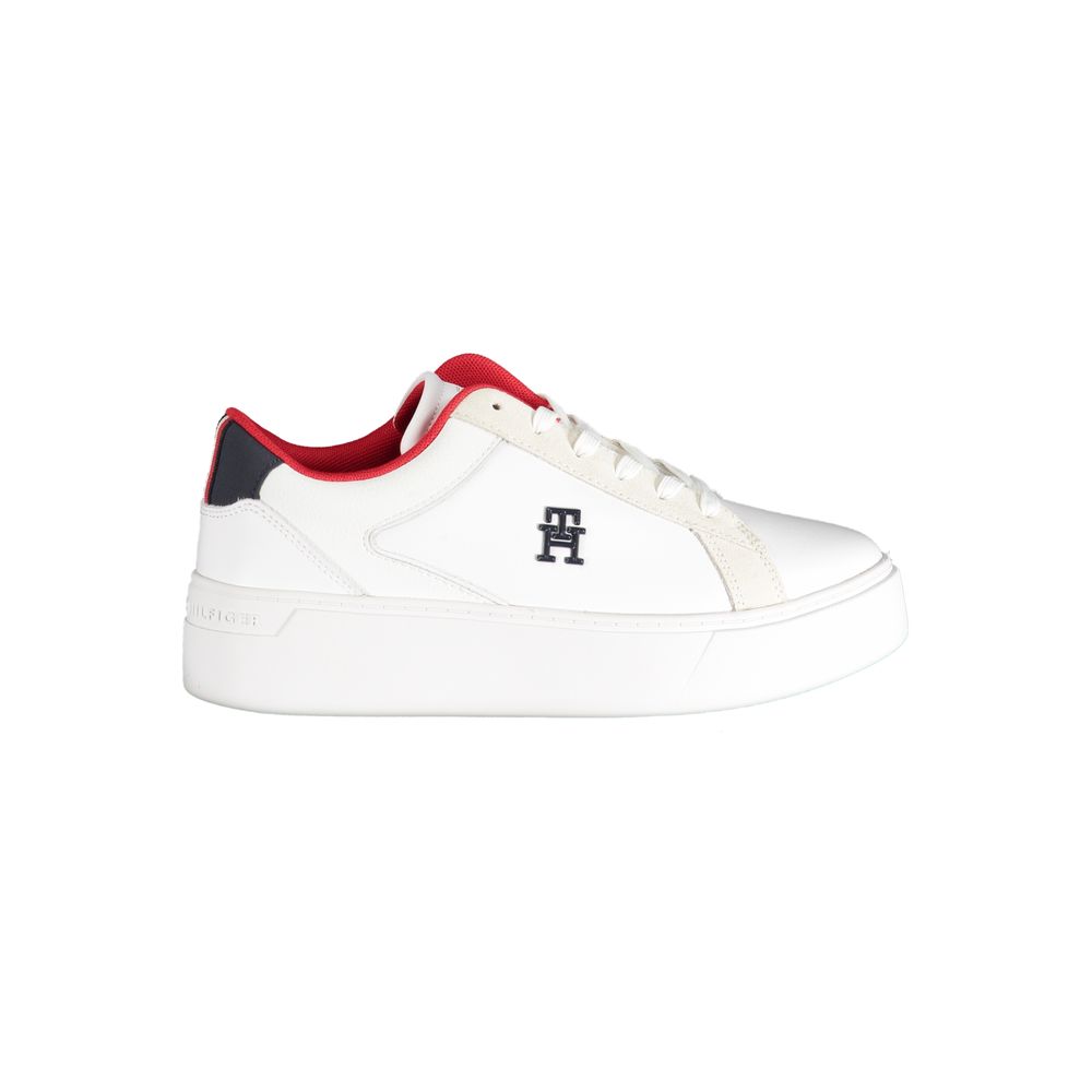 Tommy Hilfiger witte polyester sneaker