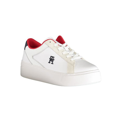 Tommy Hilfiger witte polyester sneaker