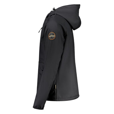 Napapijri Black Recycled Polyester Men Jacket