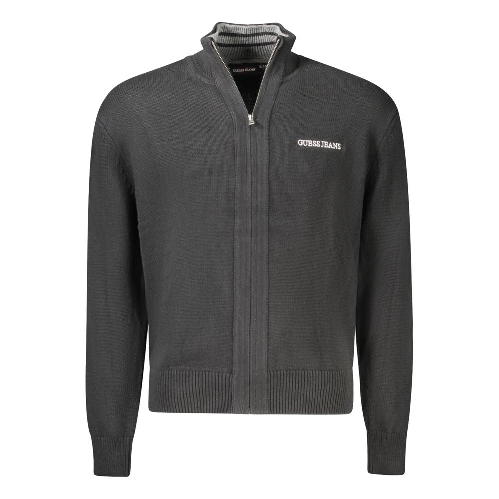 Pull Guess Jeans en coton noir pour homme
