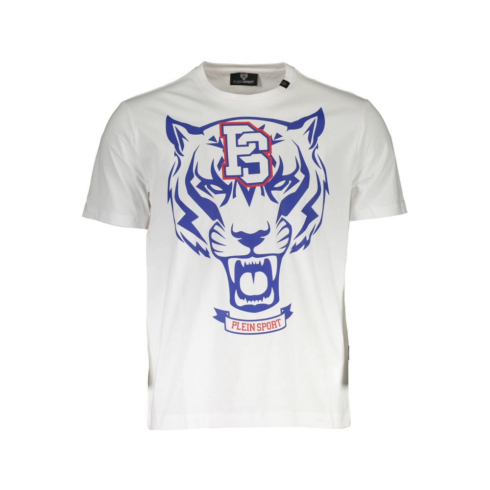 Plein Sport Wit Katoenen Heren T-shirt