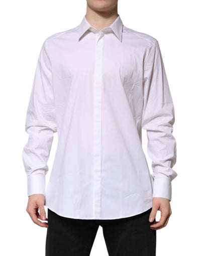 Dolce &amp; Gabbana Wit MARTINI Lange Mouw Jurk Formeel Overhemd