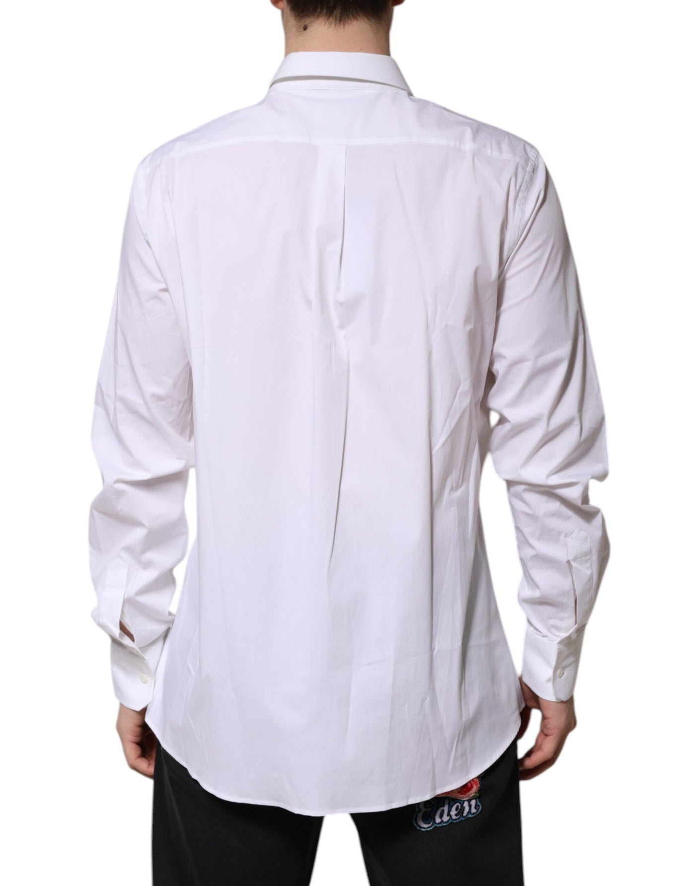 Dolce &amp; Gabbana Wit MARTINI Lange Mouw Jurk Formeel Overhemd