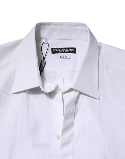 Dolce &amp; Gabbana Wit MARTINI Lange Mouw Jurk Formeel Overhemd