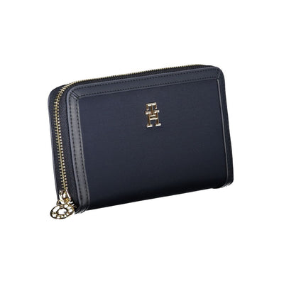 Tommy Hilfiger Chic Duurzame Blauwe Portemonnee met Veilige Rits