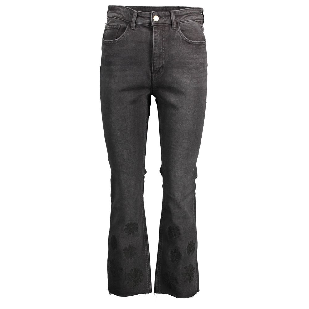 Jean Desigual en coton noir pour femme