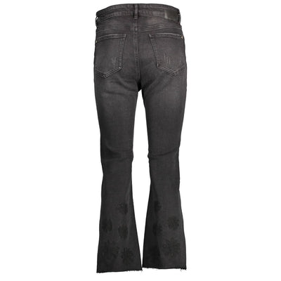 Jean Desigual en coton noir pour femme
