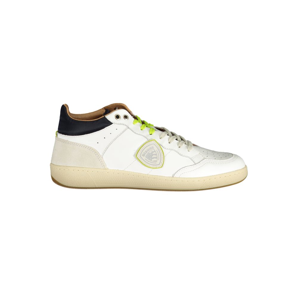 Baskets Blauer en cuir blanc pour hommes