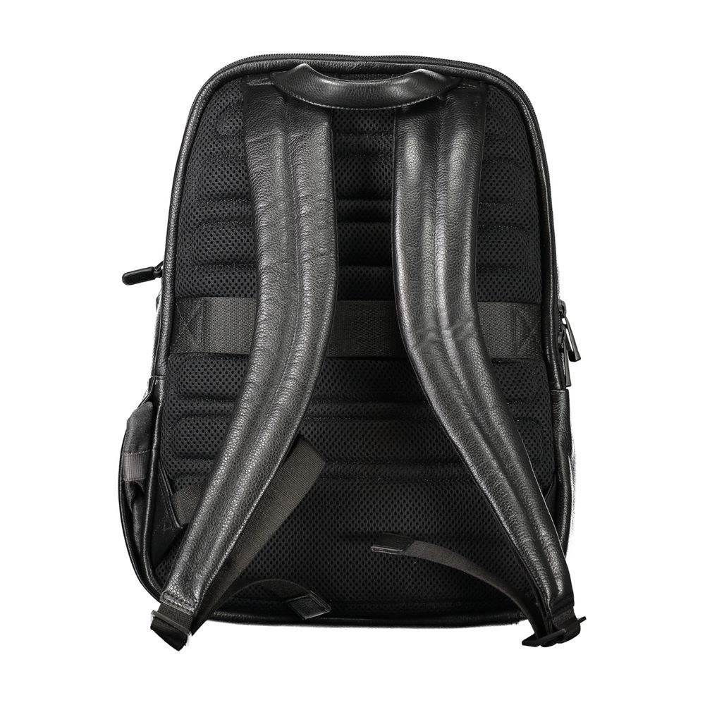 Sac à dos Piquadro en cuir noir pour homme