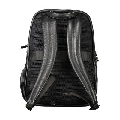 Sac à dos Piquadro en cuir noir pour homme