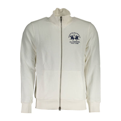 Pull homme en coton blanc La Martina