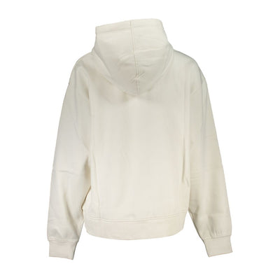 Sweat à capuche en polaire blanc chic Calvin Klein