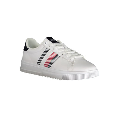 Tommy Hilfiger witte polyester sneaker