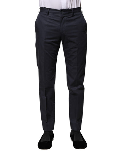 Dolce &amp; Gabbana donkerblauwe katoenen formele broek