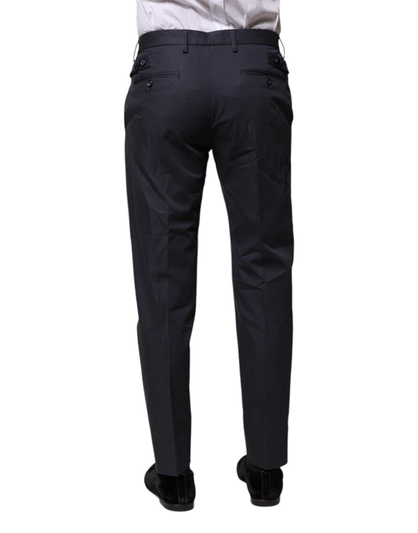 Dolce &amp; Gabbana donkerblauwe katoenen formele broek