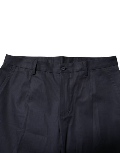 Dolce &amp; Gabbana donkerblauwe katoenen formele broek