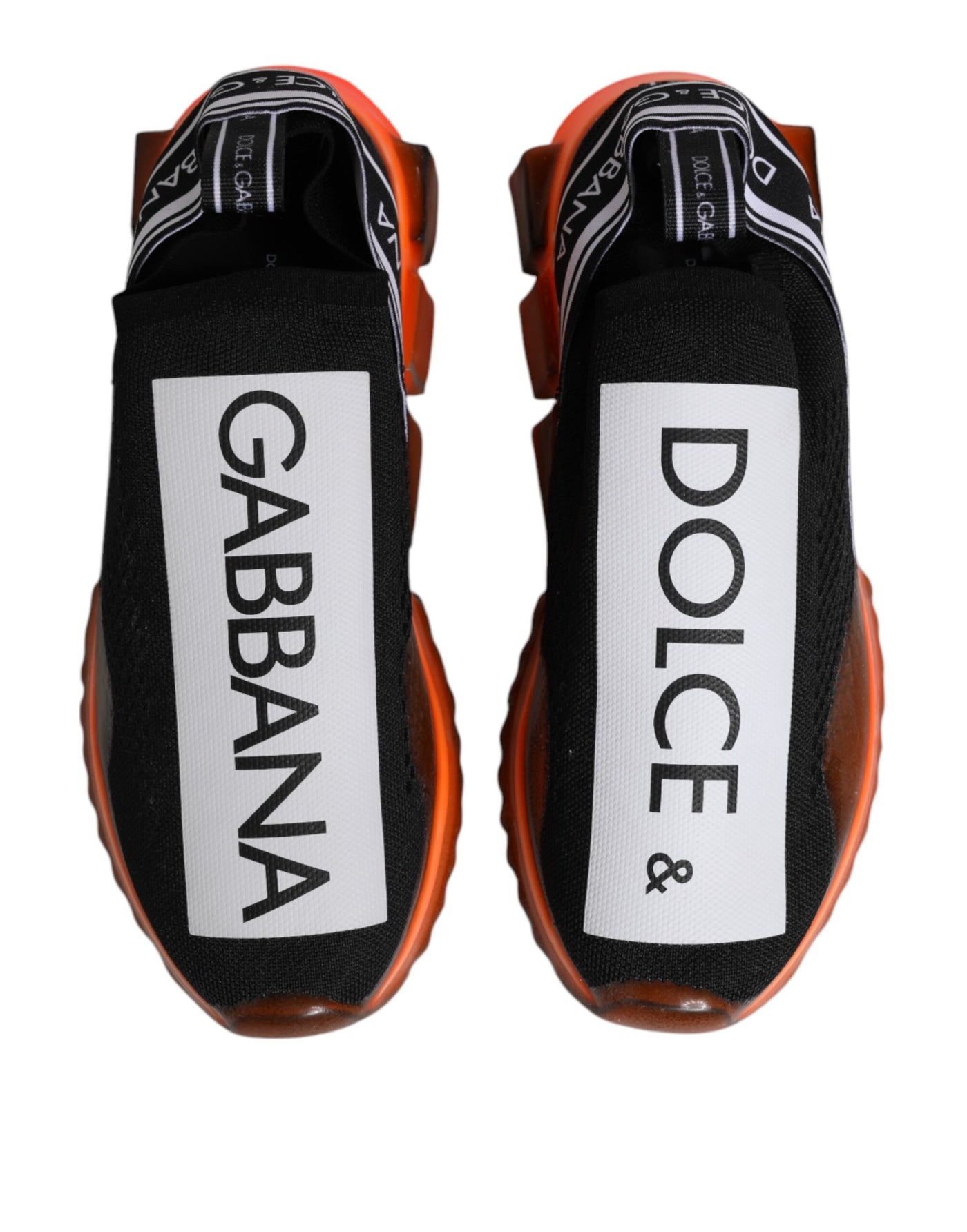 Dolce &amp; Gabbana Zwart Wit Slip On Sorrento Sneakers Schoenen