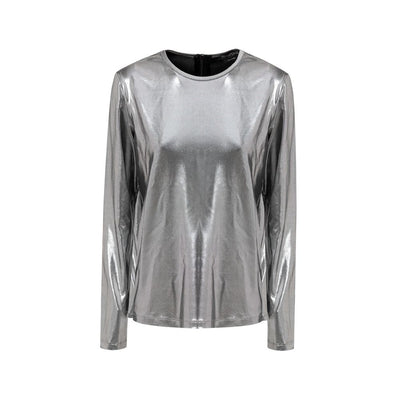 Chemise à manches longues en viscose grise Tom Ford