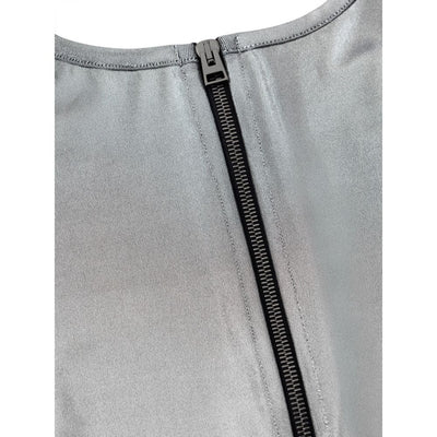 Chemise à manches longues en viscose grise Tom Ford