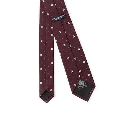 Dolce &amp; Gabbana Bordeaux Zijden Stropdassen &amp; Strik